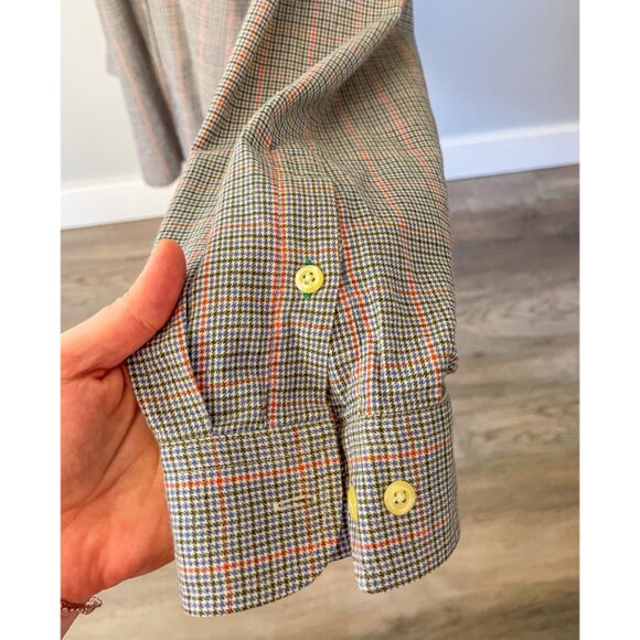 Vintage Tommy Hilfiger Cotton Houndstooth Button Up Shirt - Picture 6 of 9